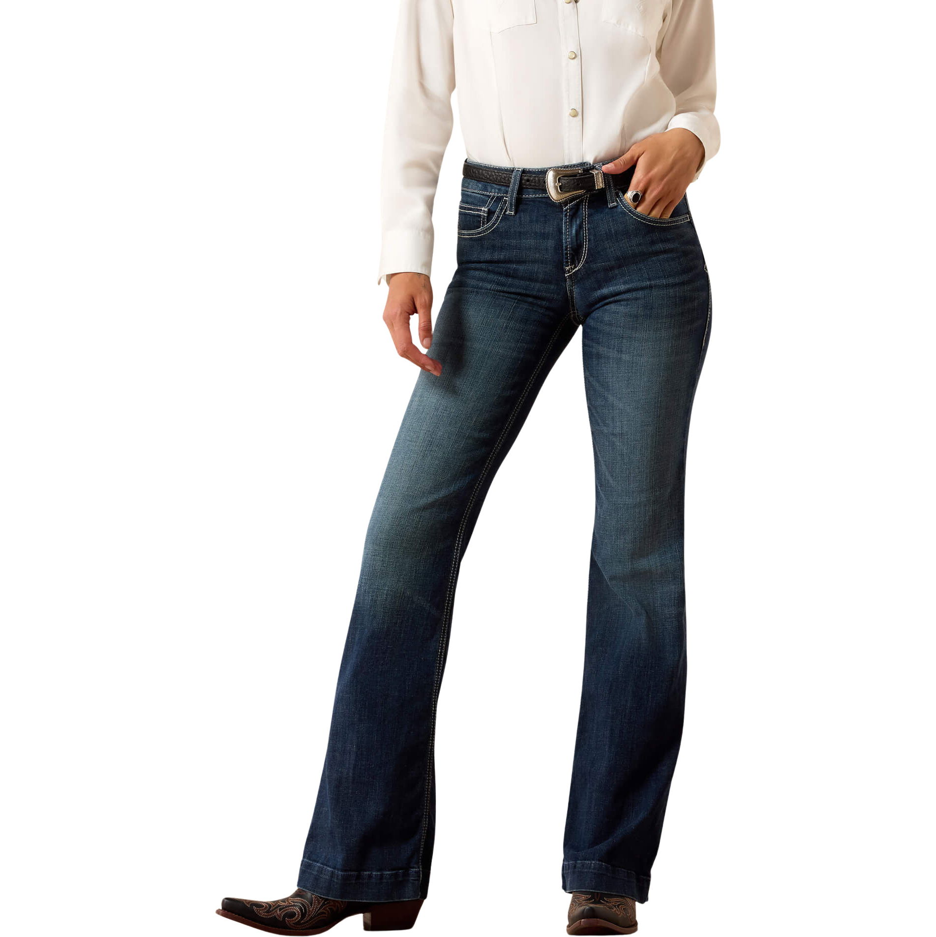 2026 Ariat Womens Perfect Rise Aisha Trouser Jeans 10040806 - Missouri